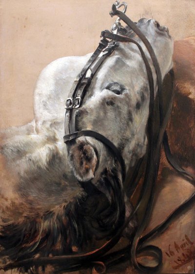 Horse Study by Adolph Menzel